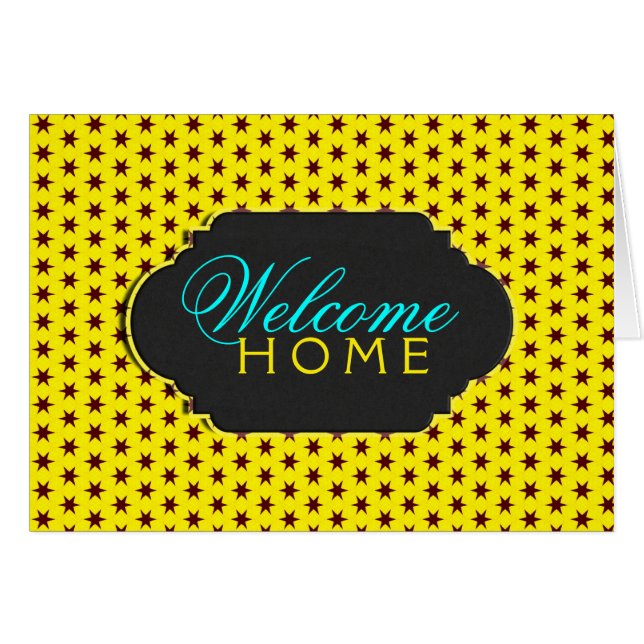 Tarjeta de Personalizado de bienvenida Retro Super (Anverso (Horizontal))