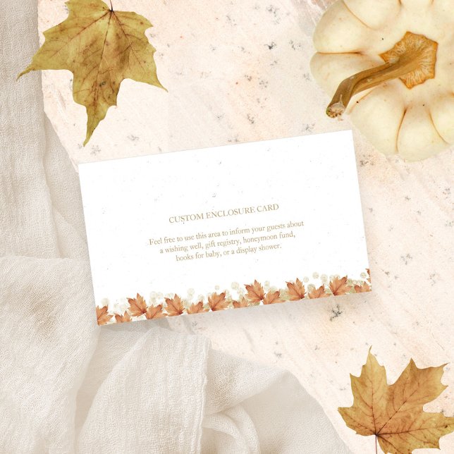 Tarjeta de Personalizado de boda de otoño (Subido por el creador)