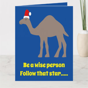 Tarjeta de Personalizado de camello Navidades