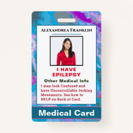 Tarjeta de Personalizado de contacto de emergencia