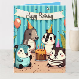 Tarjeta de personalizado de cumpleaños feliz