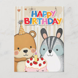 Tarjeta de personalizado de cumpleaños feliz
