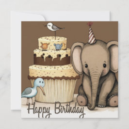 Tarjeta de personalizado de cumpleaños feliz