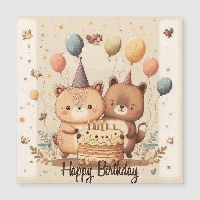 Tarjeta de personalizado de cumpleaños feliz (Anverso)