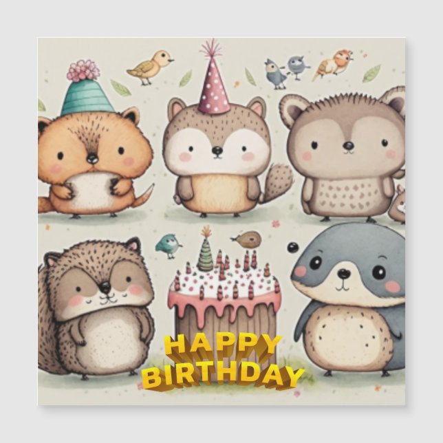 Tarjeta de personalizado de cumpleaños feliz (Anverso)