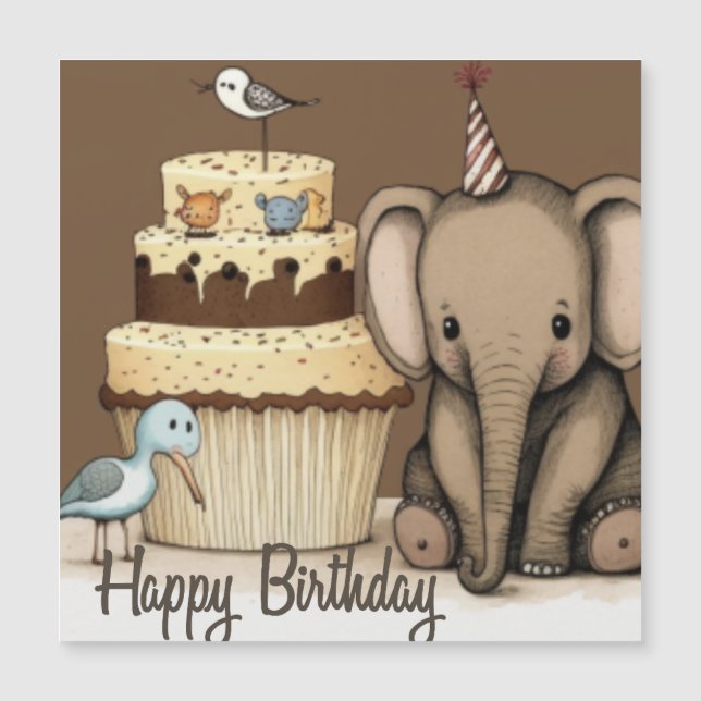Tarjeta de personalizado de cumpleaños feliz (Anverso)