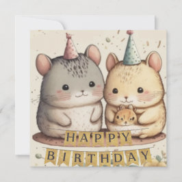 Tarjeta de personalizado de cumpleaños feliz