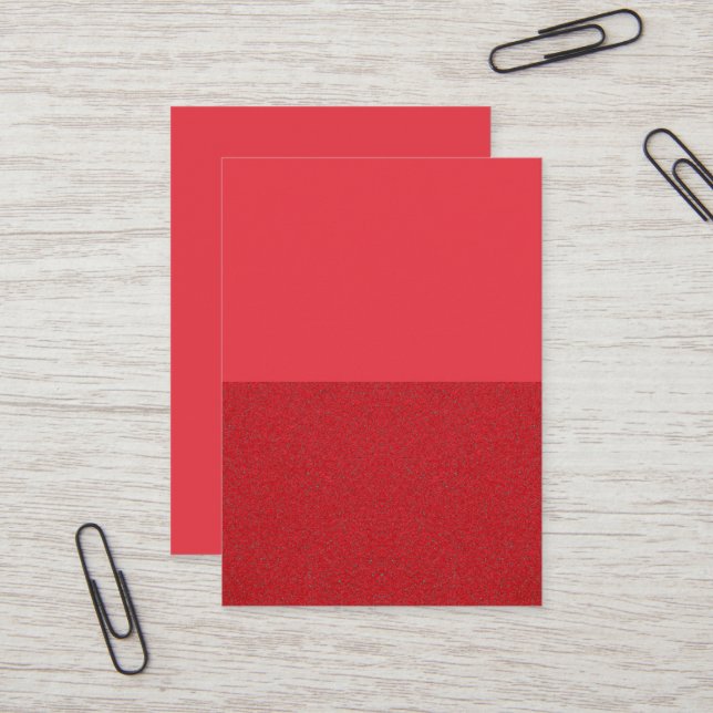 Tarjeta de Personalizado de doble tono rojo de tom (Anverso/Reverso In Situ)