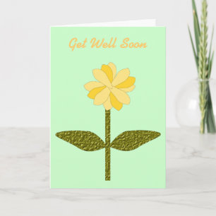 Tarjeta de Personalizado de flores amarillas de ma