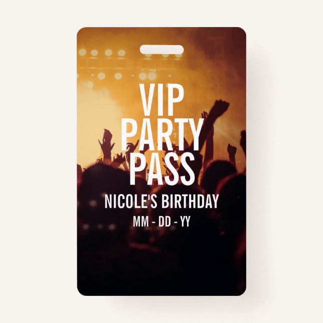 Tarjeta de Personalizado de foto del Concierto de  (Anverso)