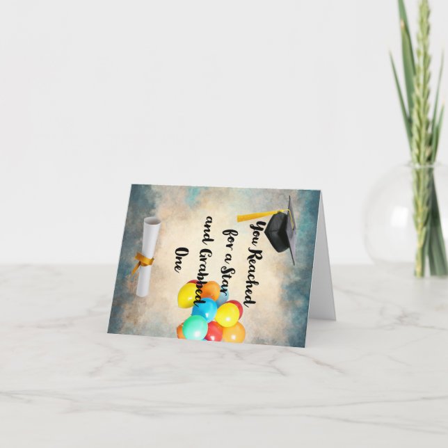 Tarjeta de personalizado de graduación (Anverso)