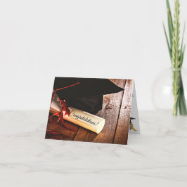 Tarjeta de personalizado de graduación