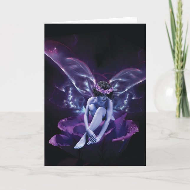 Tarjeta de Personalizado de hadas Rosa (Anverso)