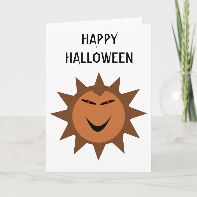 Tarjeta de Personalizado de Halloween del Gótico K (Anverso)