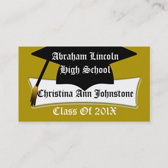 Tarjeta de Personalizado de licenciatura y diploma (Anverso)
