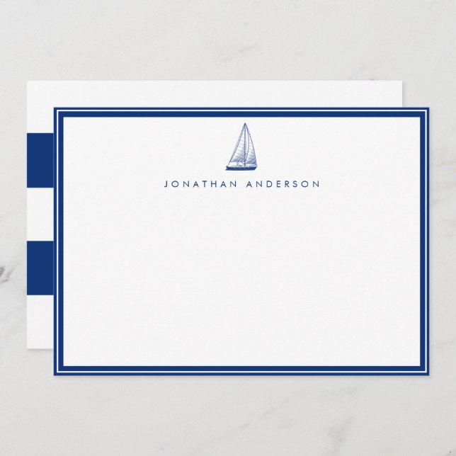 Tarjeta de Personalizado de Náutica Naval (Anverso / Reverso)