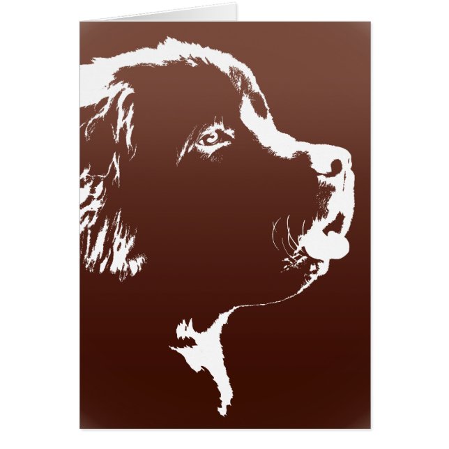 Tarjeta de Personalizado de Newfoundland Dog Card (Frente)