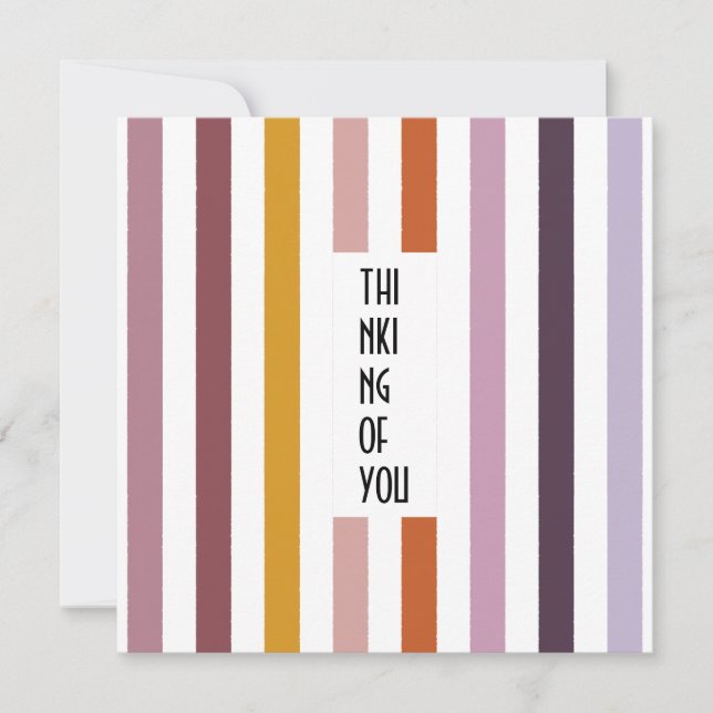 Tarjeta de Personalizado de senderos Echo - Rayas  (Anverso)