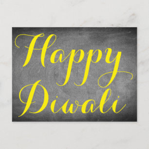 Tarjeta de Personalizado de tipografía Diwali Chal