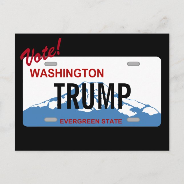 Tarjeta de personalizado de Trump para placa de ma (Anverso)