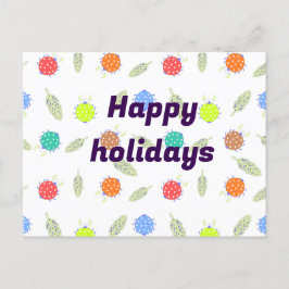 Tarjeta de personalizado de vacaciones felices