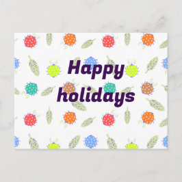 Tarjeta de personalizado de vacaciones felices