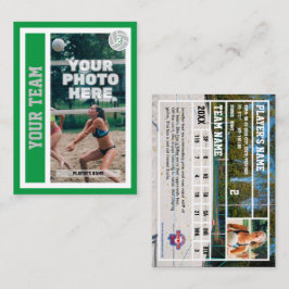 Tarjeta de personalizado de Voleibol de Playa (Kel
