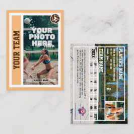 Tarjeta de personalizado de Voleibol de Playa (San