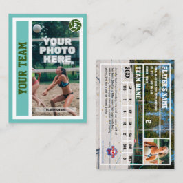 Tarjeta de personalizado de voleibol de playa (Ver