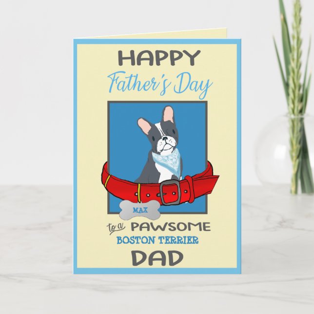 Tarjeta de Personalizado del Día del Padre de tu T (Anverso)