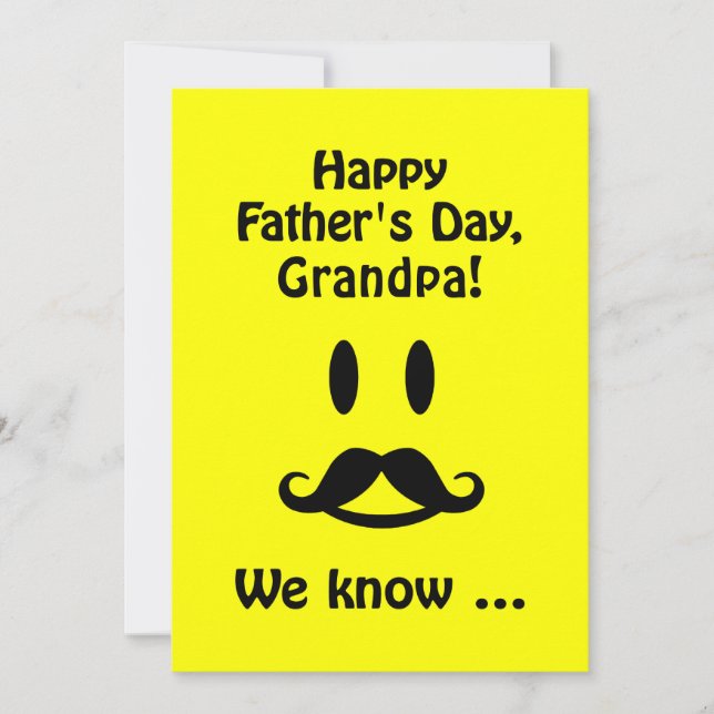 Tarjeta de personalizado del Día del Padre Feliz p (Anverso)