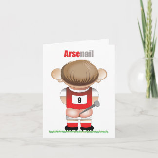 Tarjeta de Personalizado divertida de fútbol ArseN