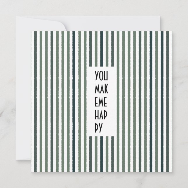 Tarjeta de Personalizado Echo Trails - Rayas Match (Anverso)