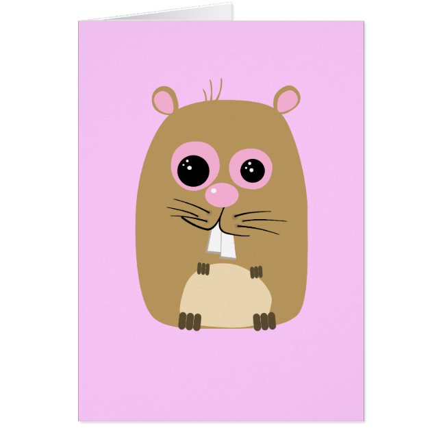 Tarjeta de personalizado Hamster (Frente)
