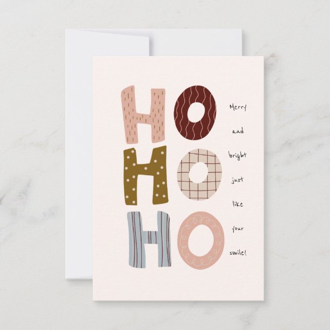 Tarjeta de Personalizado navideña navideña con sal (Anverso)