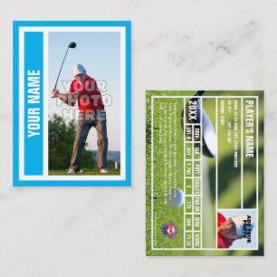 Tarjeta de personalizado para el comercio de golf 