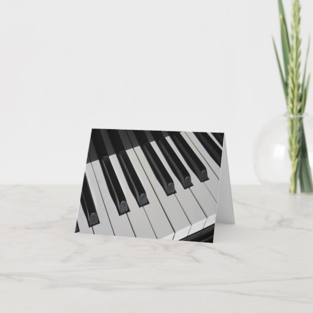 Tarjeta de Personalizado Piano Keys Music Lover (Anverso)