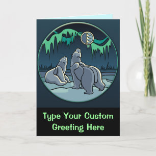 Tarjeta de Personalizado Polar Bear Card Tarjeta d