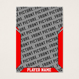 Tarjeta de personalizado Red Sports Trading