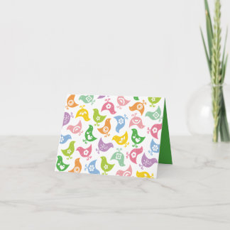 Tarjeta de Personalizado Retro Rainbow Chicks Dive