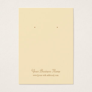 Tarjeta de Personalizado simple Cream Ivory Plain