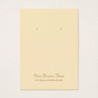 Tarjeta de Personalizado simple Cream Ivory Plain