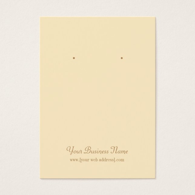 Tarjeta de Personalizado simple Cream Ivory Plain (Frente)