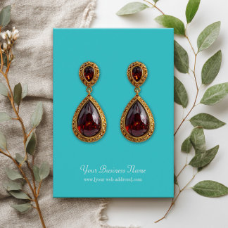 Tarjeta de Personalizado simple de color turquesa