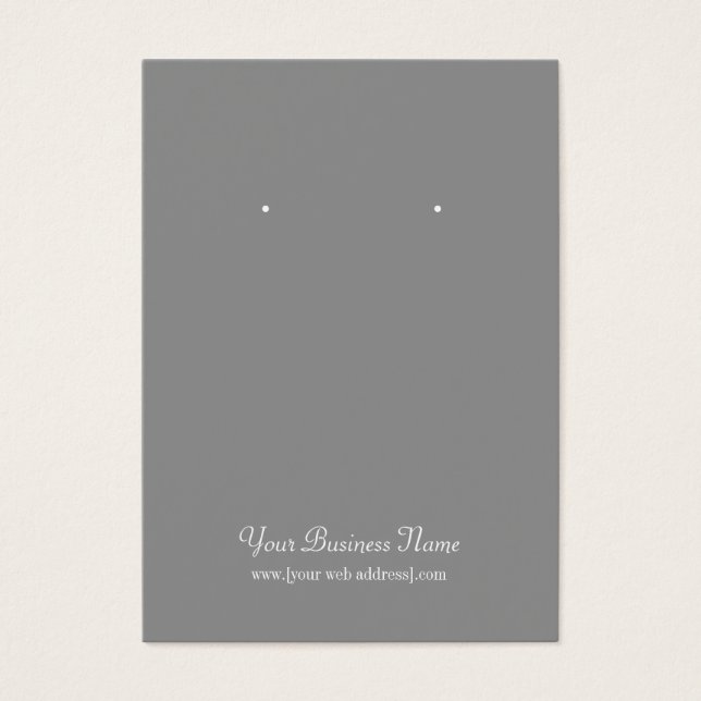 Tarjeta de Personalizado simple gris claro (Frente)