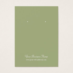 Tarjeta de Personalizado simple Sage Olive Green P