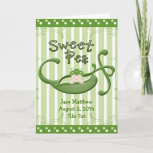 Tarjeta de personalizado Sweet Pea
