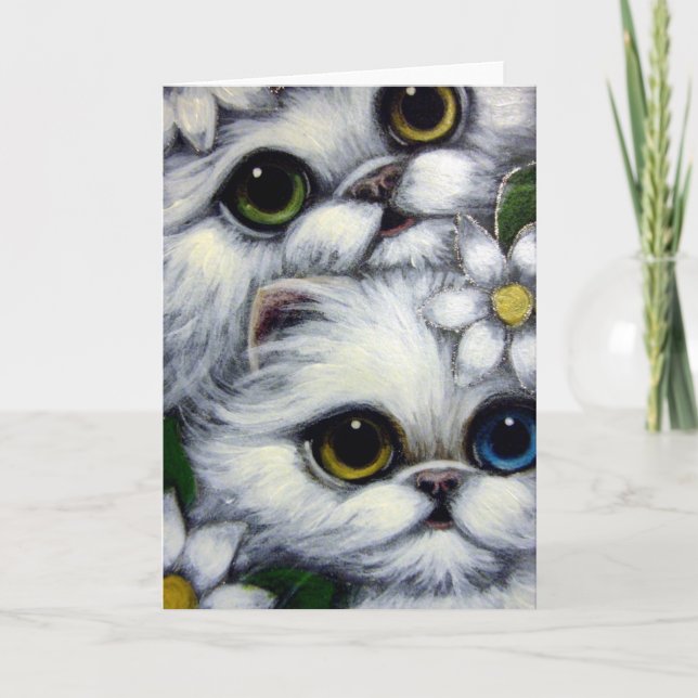 Tarjeta de PERSONALIZAR ODD EYE para GATOS PERSIAN (Anverso)