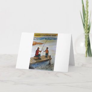 Tarjeta de pesca del Día del Padre
