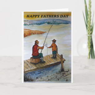 Tarjeta de pesca del Día del Padre